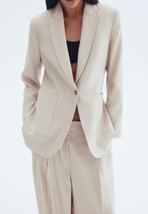 H&M - Fitted blazer - light beige