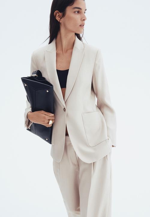 H&M - Fitted blazer - light beige