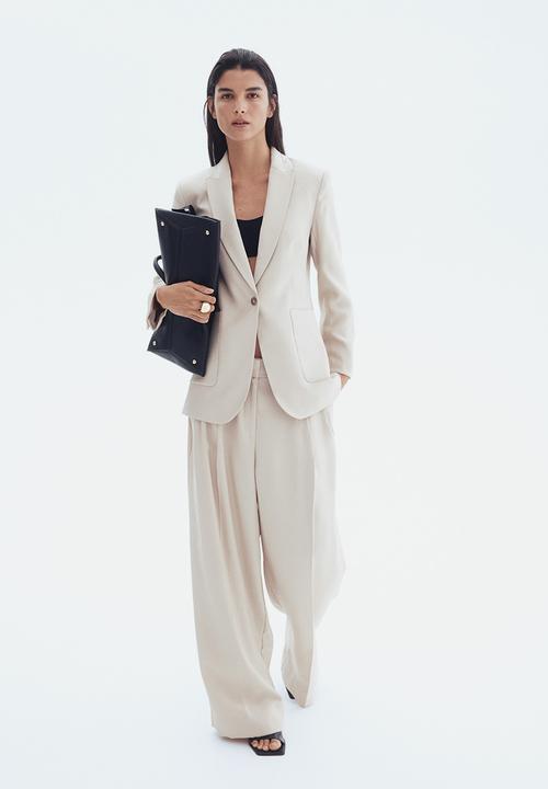 H&M - Fitted blazer - light beige