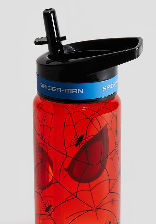 H&M - Printed water bottle - red/spider-man