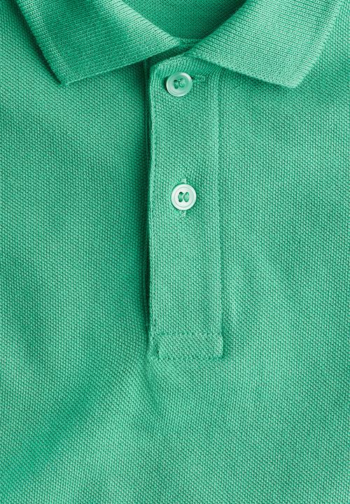 H&M - Cotton piqué polo shirt - green