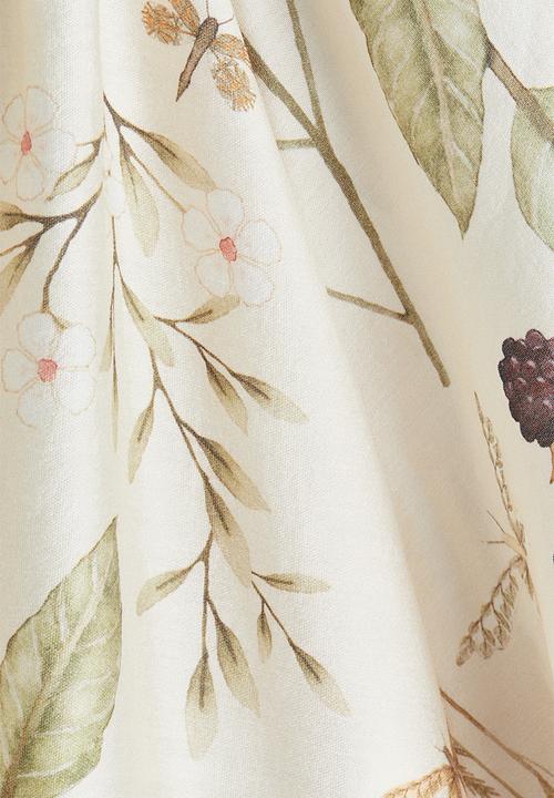 H&M - Oversized blouse - light beige floral