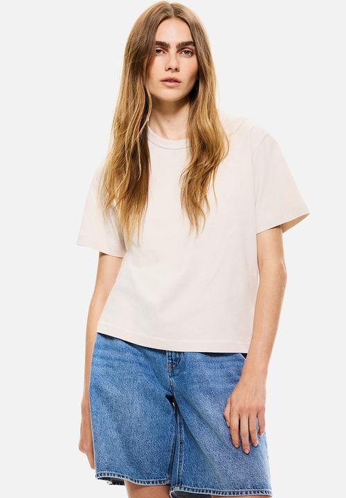 H&M - T-shirt - light beige 