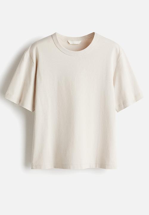 H&M - T-shirt - light beige 