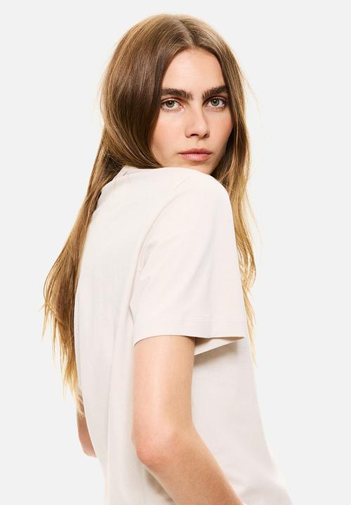 H&M - T-shirt - light beige 