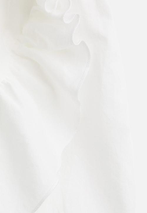 H&M - Frill-trimmed dress - white