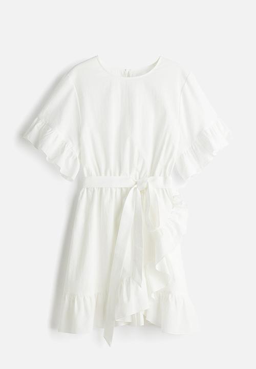 H&M - Frill-trimmed dress - white