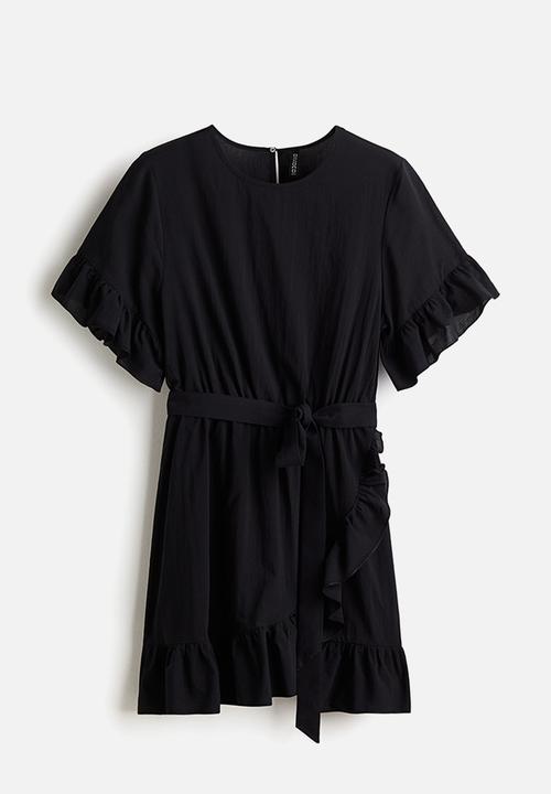 H&M - Frill-trimmed dress - black