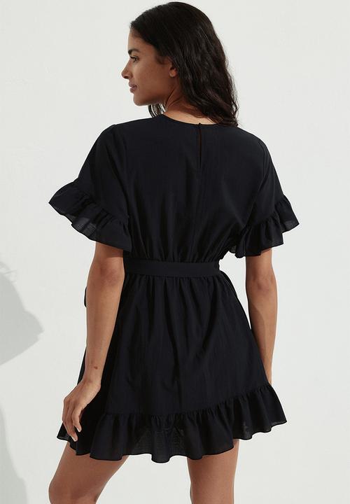 H&M - Frill-trimmed dress - black