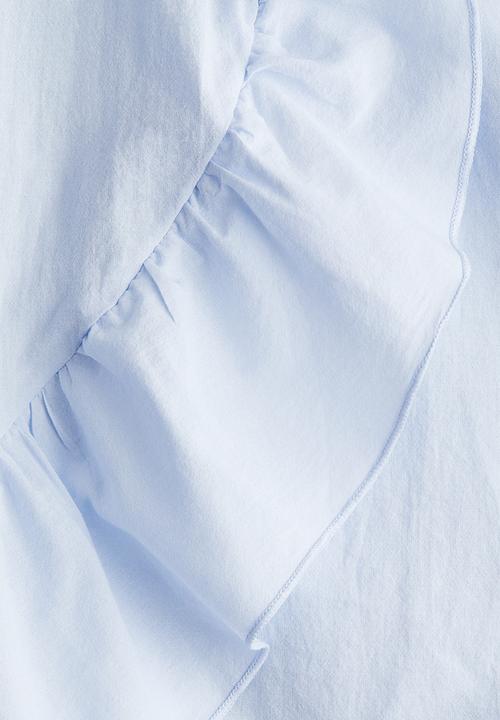 H&M - Frill-trimmed dress - light blue