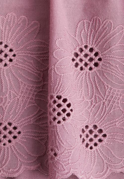 H&M - Broderie anglaise cotton top - pink