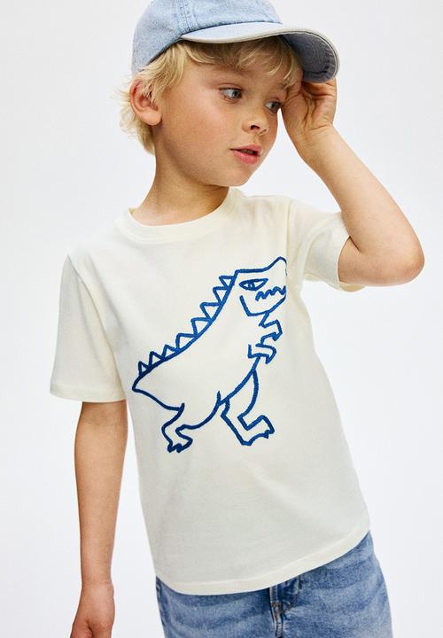 H&M - Embroidery-motif cotton t-shirt - white,multi