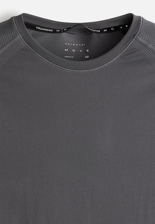 H&M - Muscle fit sports t-shirt with drymove™ - grey