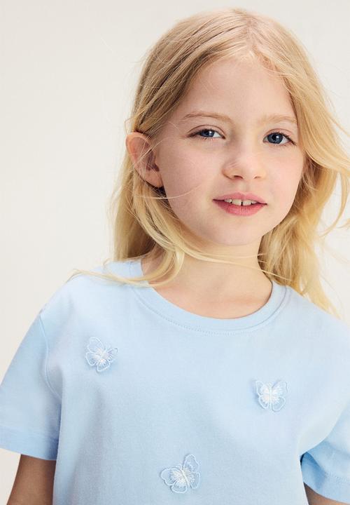 H&M - Motif-detail t-shirt - blue,multi
