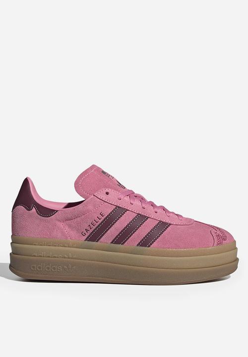 adidas gazelle silver green womens adidas Gazelle 85 (Pink Fusion/Cloud White/Gold Metallic)