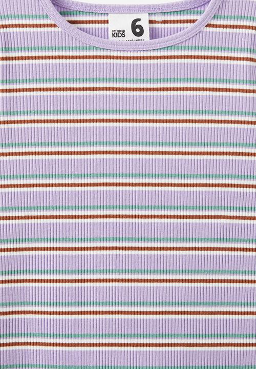 Cotton On - Jade Crew - Lilac Mood/Multi Stripe