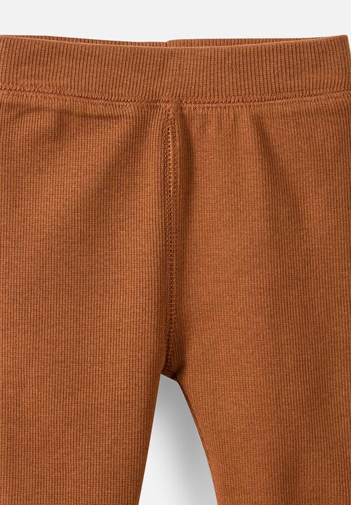 Cotton On - The Row Rib Skinny Legging - Chestnut