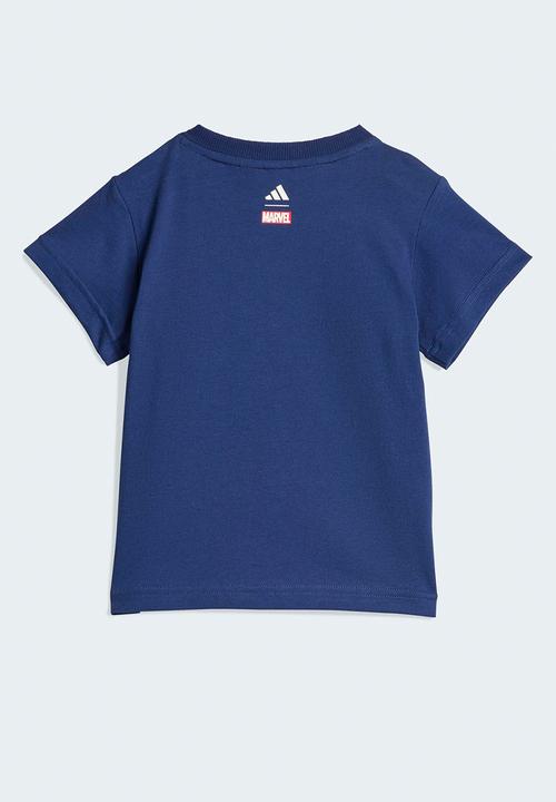 adidas Performance - I Mrvl Sm T Set - Dark Blue/Off White