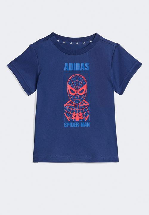 adidas Performance - I Mrvl Sm T Set - Dark Blue/Off White