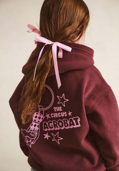 Cotton On - Sammy oversized hoodie - bordeaux/acrobat