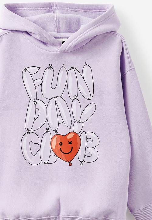 Cotton On - Sammy oversized hoodie - vintage lilac/fun day