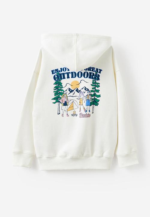 Cotton On - License sammy oversized hoodie - lcn mat barbie outdoors/dark vanilla