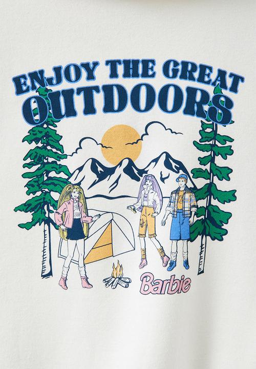Cotton On - License sammy oversized hoodie - lcn mat barbie outdoors/dark vanilla