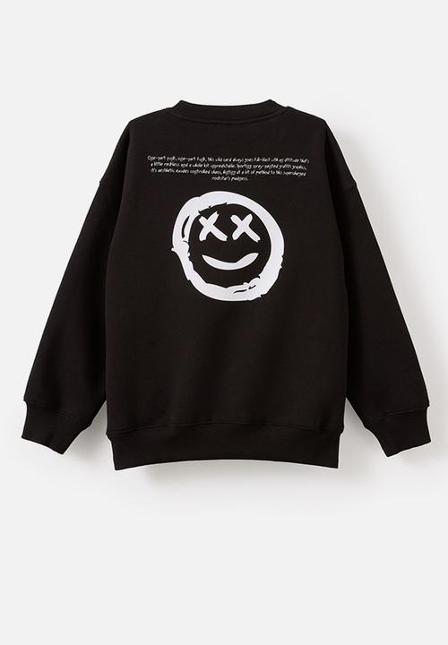 Cotton On - License Sammy Oversize Crew - Lcn Mat Black/Demo Darby Face