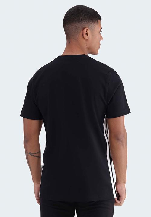 adidas Performance - Essentials 3-Stripes Single Jersey T-Shirt - Black