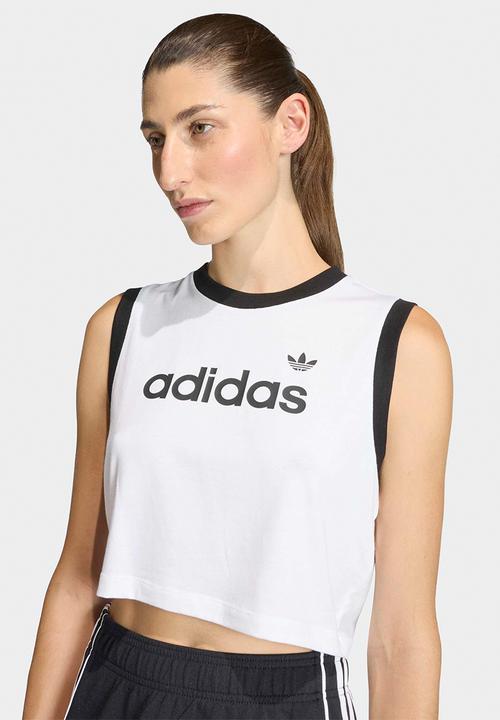 adidas Originals - Linear Tank - White/Black