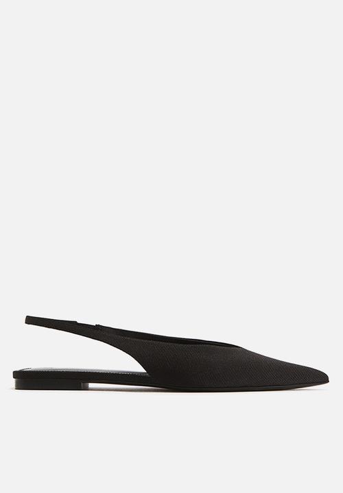 H&M - Pointed slingbacks - black