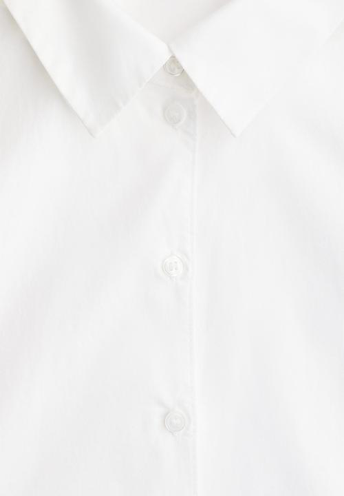 H&M - Cotton poplin shirt - white