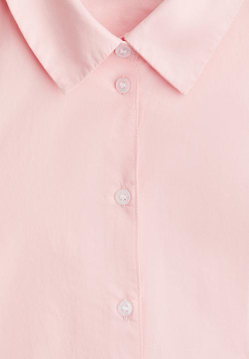 H&M - Cotton poplin shirt - light pink