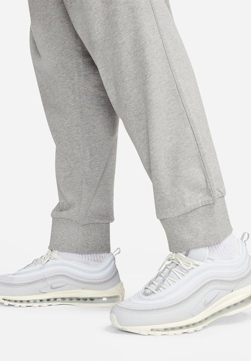 Nike - Nike Club Men's Knit Joggers - Dk Grey Heather/White