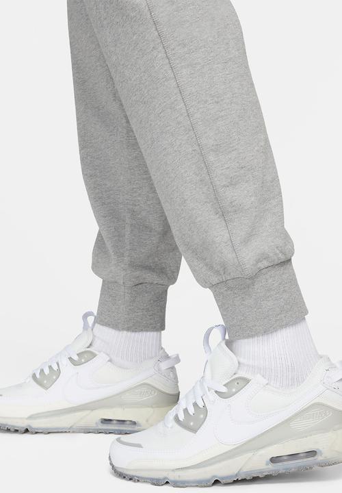 Nike - Nike Club Men's Knit Joggers - Dk Grey Heather/White