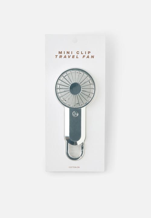 Rubi - Mini Travel Fan - Chrome