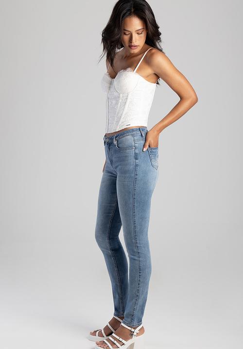 SISSY BOY - Camila: Mid Waist Skinny With Sb Back Profile - Med Vintage