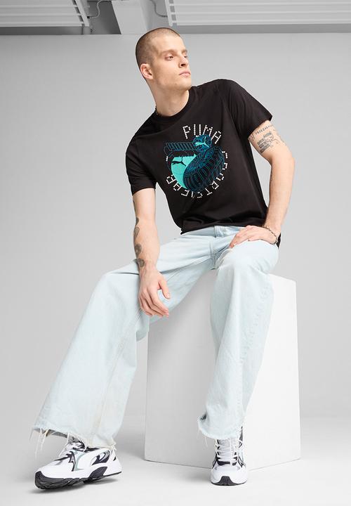 PUMA - GRAPHICS Execution Tee M - PUMA Black