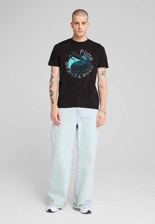 PUMA - GRAPHICS Execution Tee M - PUMA Black
