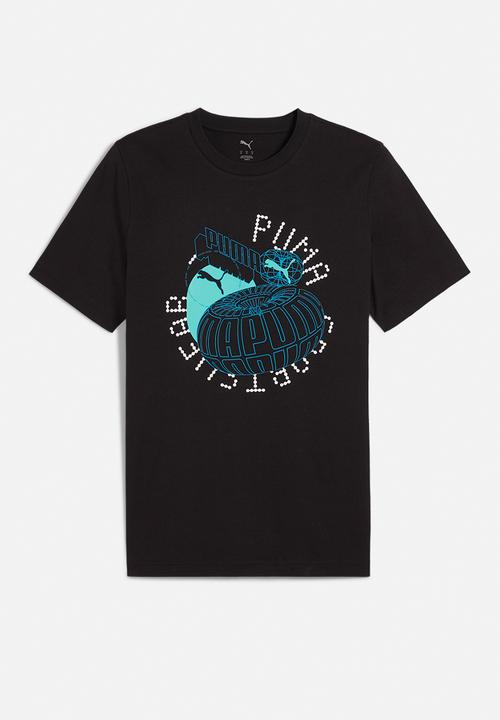 PUMA - GRAPHICS Execution Tee M - PUMA Black
