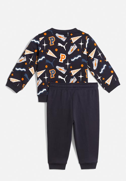 PUMA - Minicats Aop Crew Set Fl Inf- New Navy
