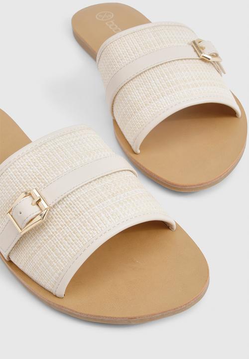 boohoo - Hardware detail raffia sandal - natural