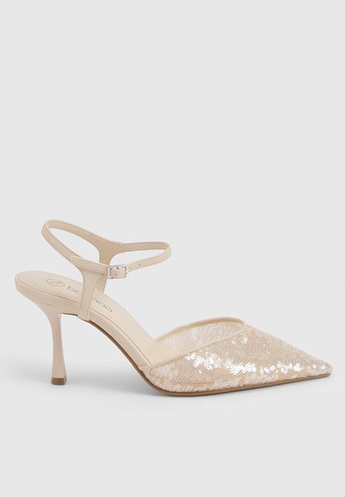 boohoo - Sequin 2 part court shoes - neutral