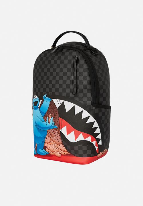 Sprayground - Sesame street cookie monster sneaking a bite dlxsv backpack - black