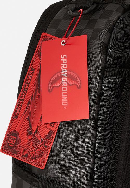 Sprayground - Sesame street cookie monster sneaking a bite dlxsv backpack - black