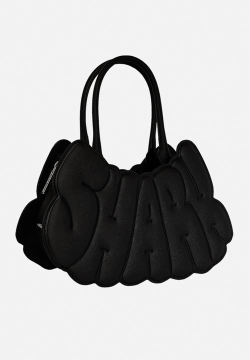 Sprayground - Metalic Drip Shark Bubble Letters Handbag - Black