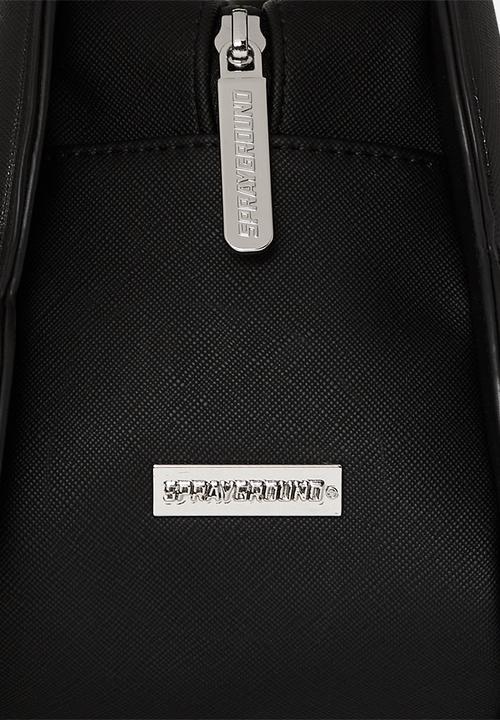 Sprayground - Metalic Drip Shark Bubble Letters Handbag - Black