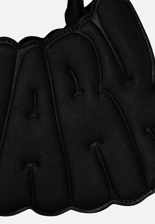 Sprayground - Metalic Drip Shark Bubble Letters Handbag - Black