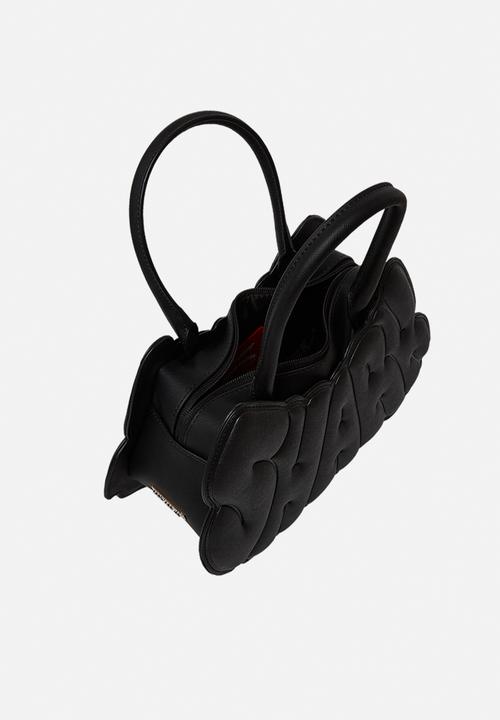 Sprayground - Metalic Drip Shark Bubble Letters Handbag - Black