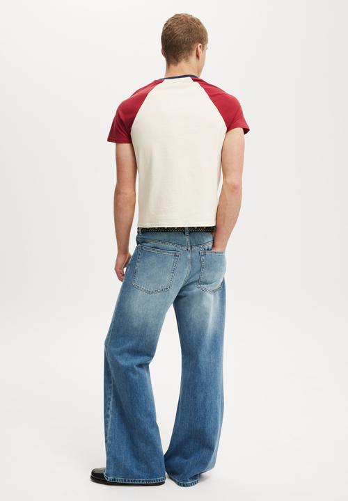Cotton On - Baggy Bootcut Jean - Nebraska Blue